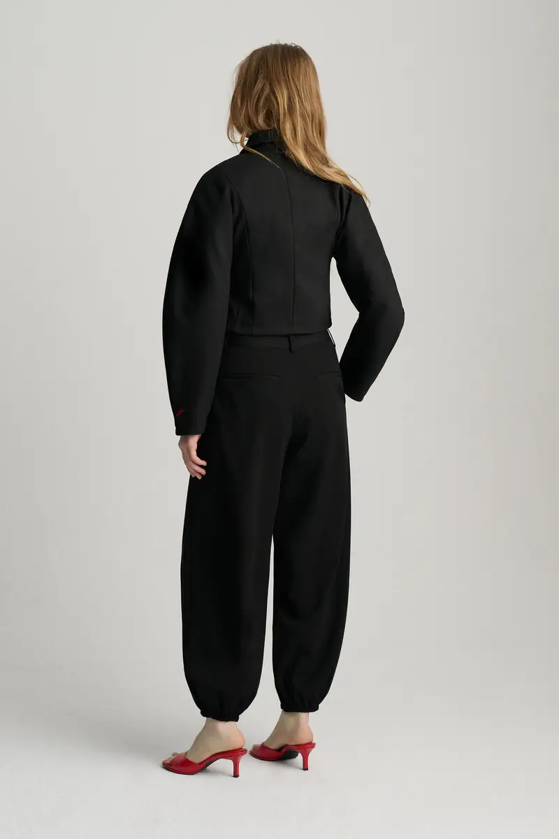 Giacca Tailored Fit Dettaglio Cuore Nero miniatura 3