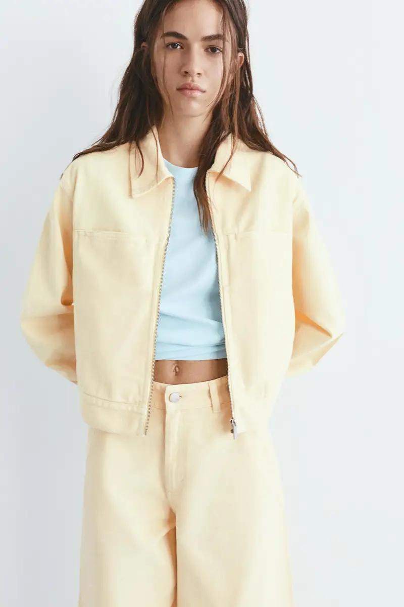 Giacca Utility Gialla Giallo