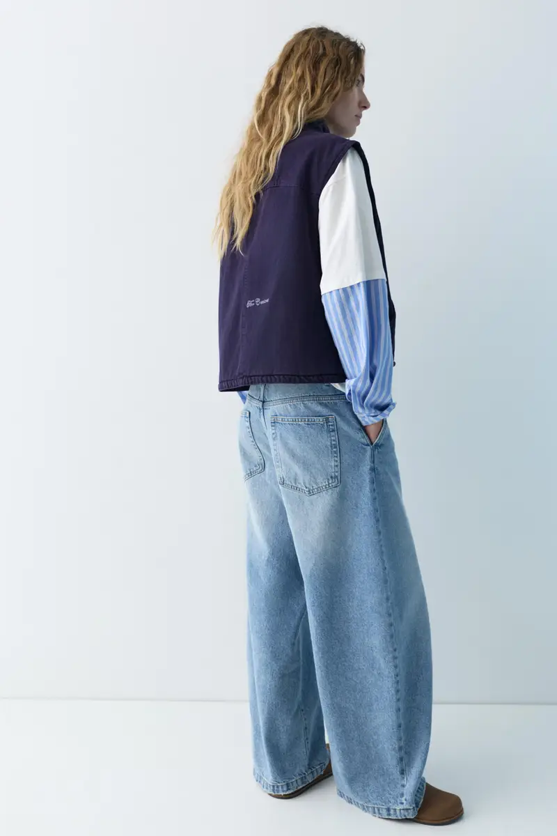 Pull&Bear Gilet Blu 4236058 miniatura 3