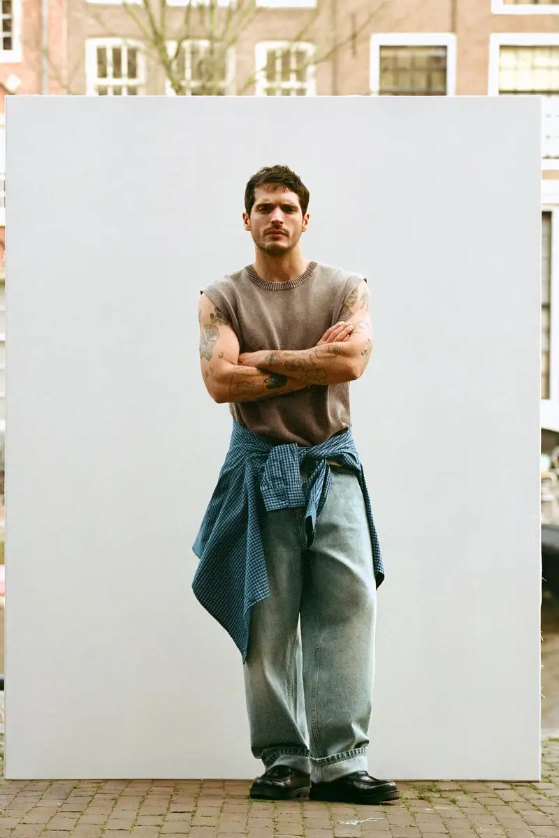 Gilet In Maglia Marrone