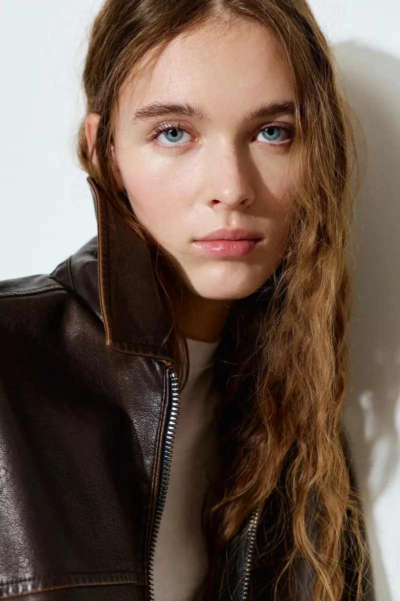 Giubbotto Dad In Finta Pelle Marrone miniatura 3