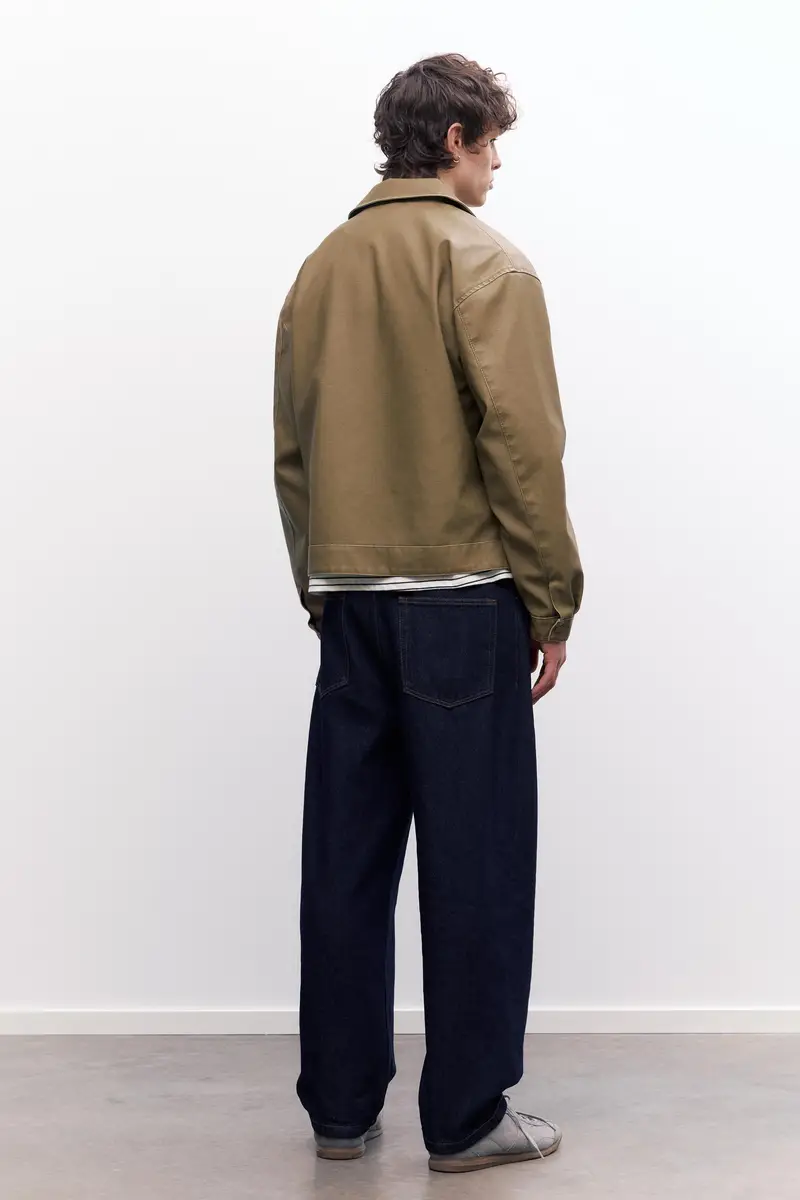 Giubbotto Finta Pelle Delavato Tostato miniatura 2