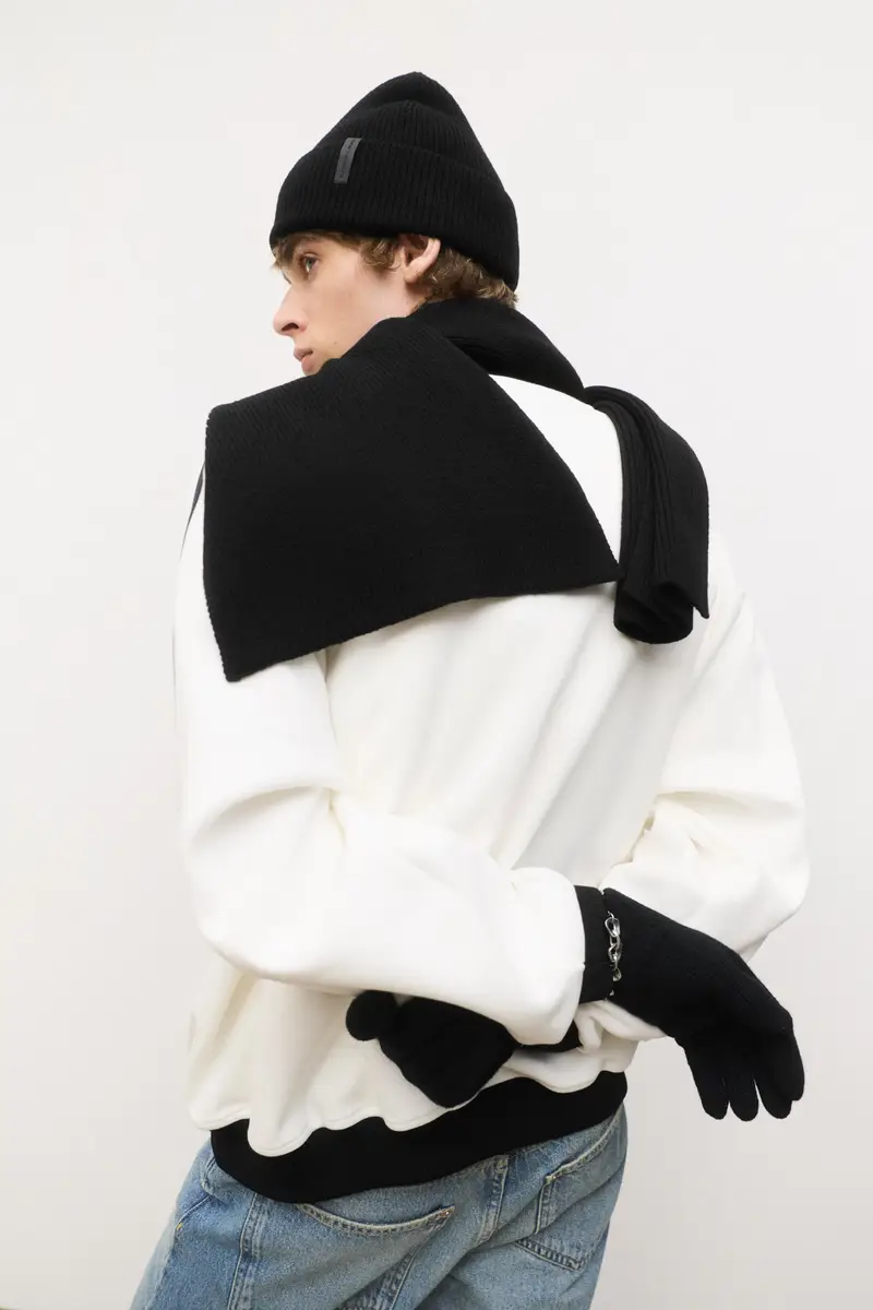 Pull&Bear Guanti Nero 3934252 miniatura 2