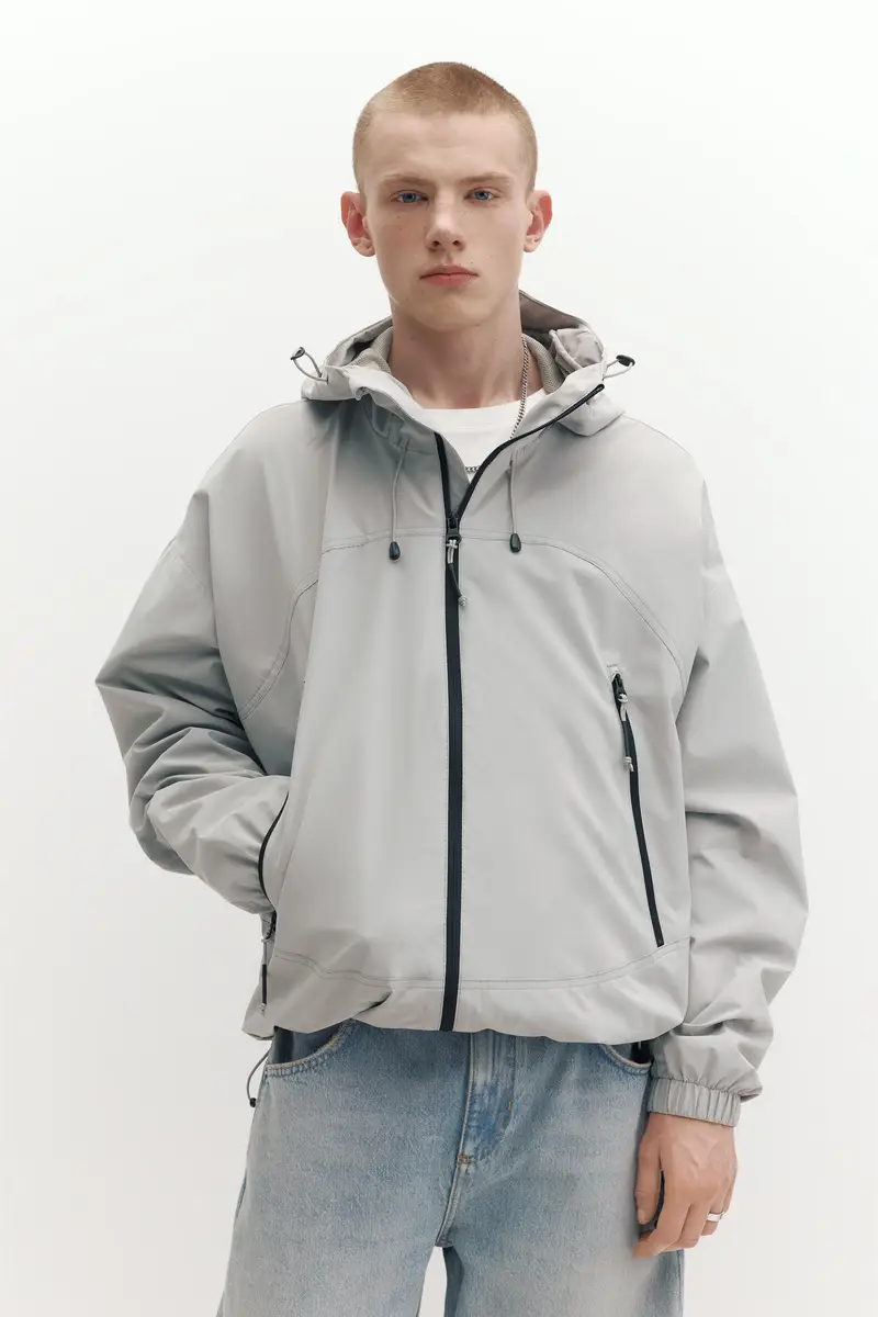 Impermeabile Leggero Con Cappuccio Vigoré chiaro miniatura 2