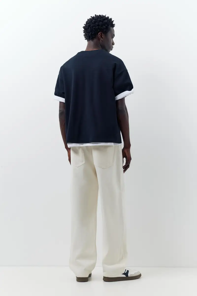 Jeans Baggy Bianco miniatura 2