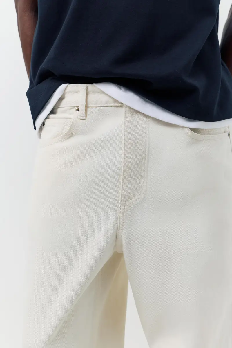 Jeans Baggy Bianco miniatura 3