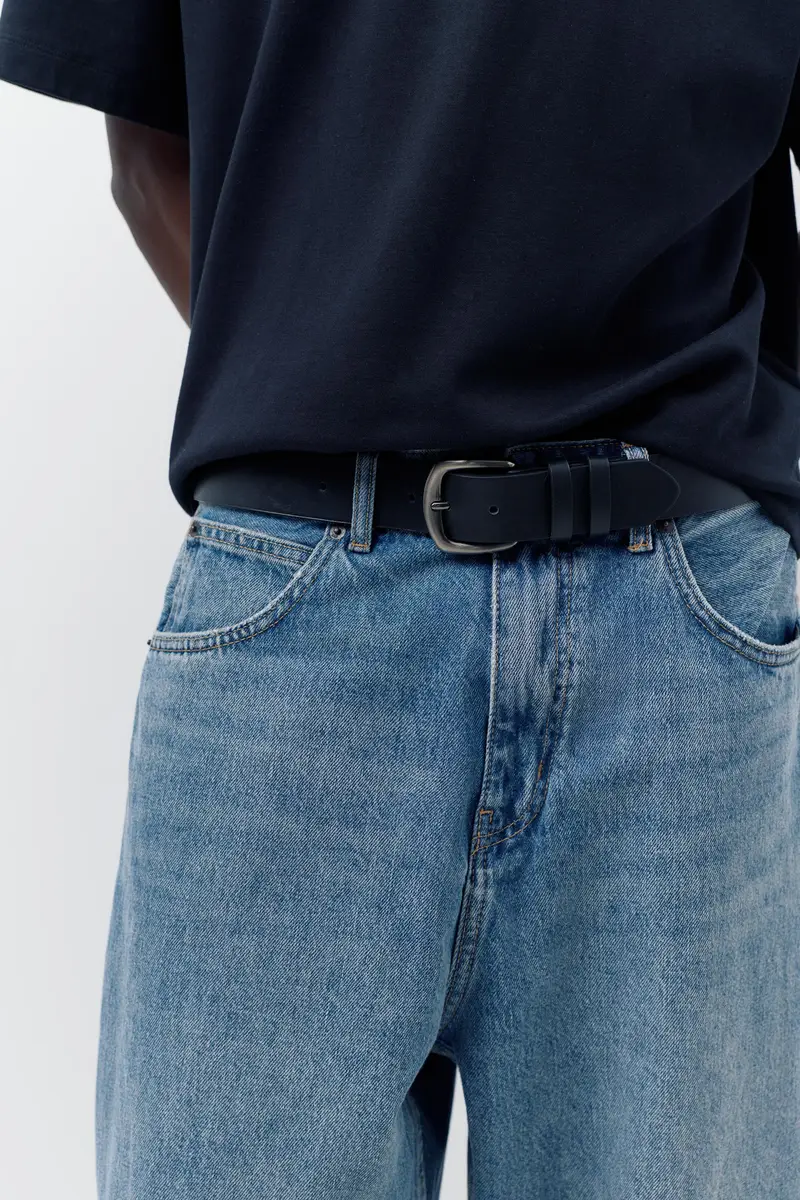 Jeans Baggy Relaxed Azzurro medio miniatura 3