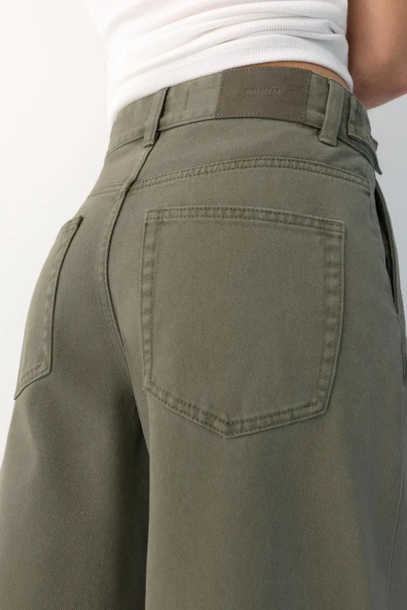 Jeans Balloon Vita Regolabile Kaki miniatura 3