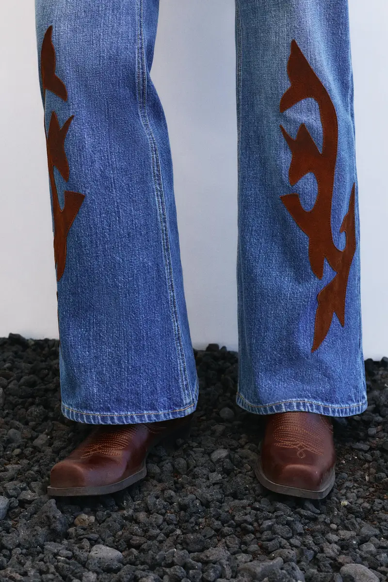 Jeans Bootcut Montserrat Messeguer Azzurro chiaro miniatura 2