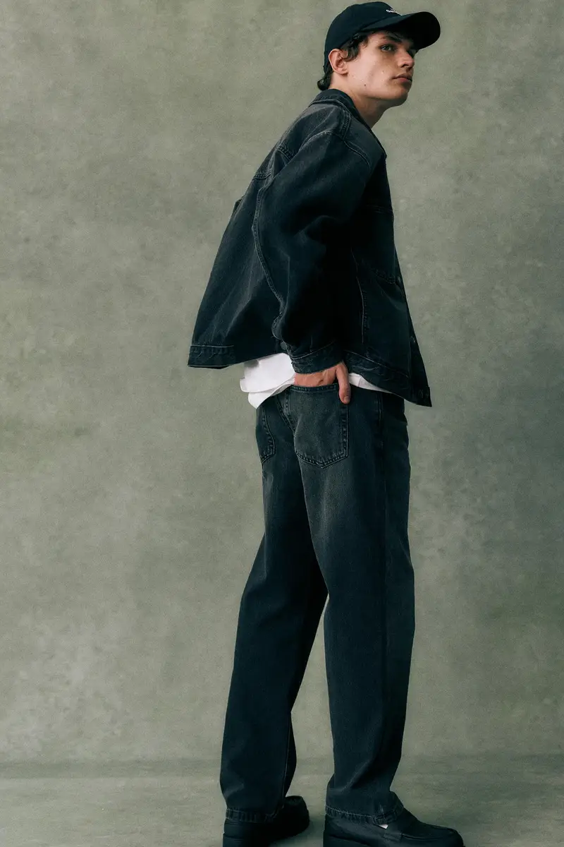 Pull&Bear Jeans Nero 4113117 miniatura 2