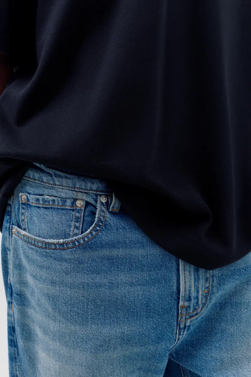 Jeans Slim Azzurro oscuro miniatura 3