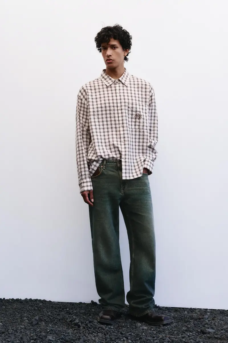 Jeans Slim Bootcut Monserrat Messeguer Azzurro fluorescente