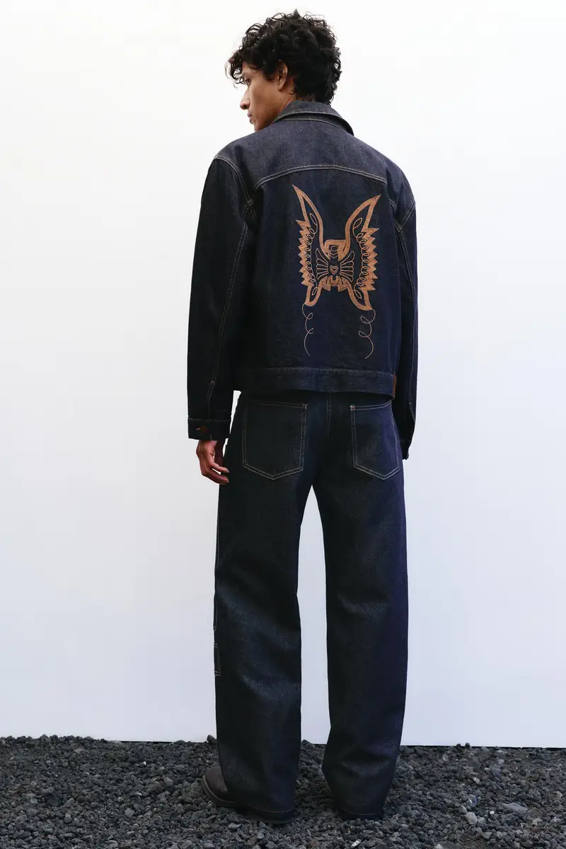 Jeans Standard Bootcut Monserrat Messeguer Blu marino miniatura 2