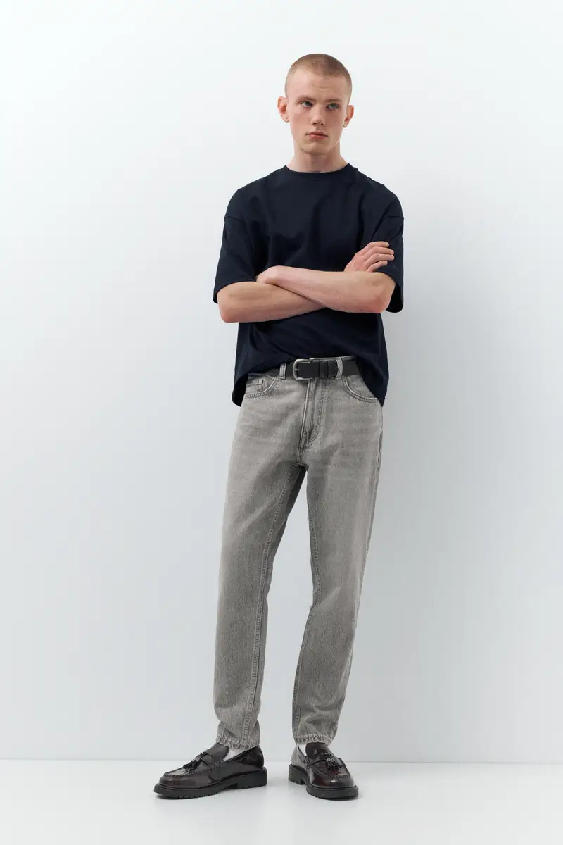 Jeans Standard Grigio oscuro