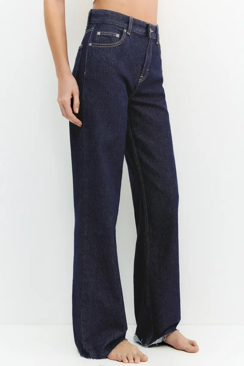 Jeans Straight Wide Azzurro tinta miniatura 2