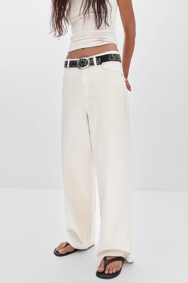 Pull&Bear Jeans Beige 4164827 miniatura 3