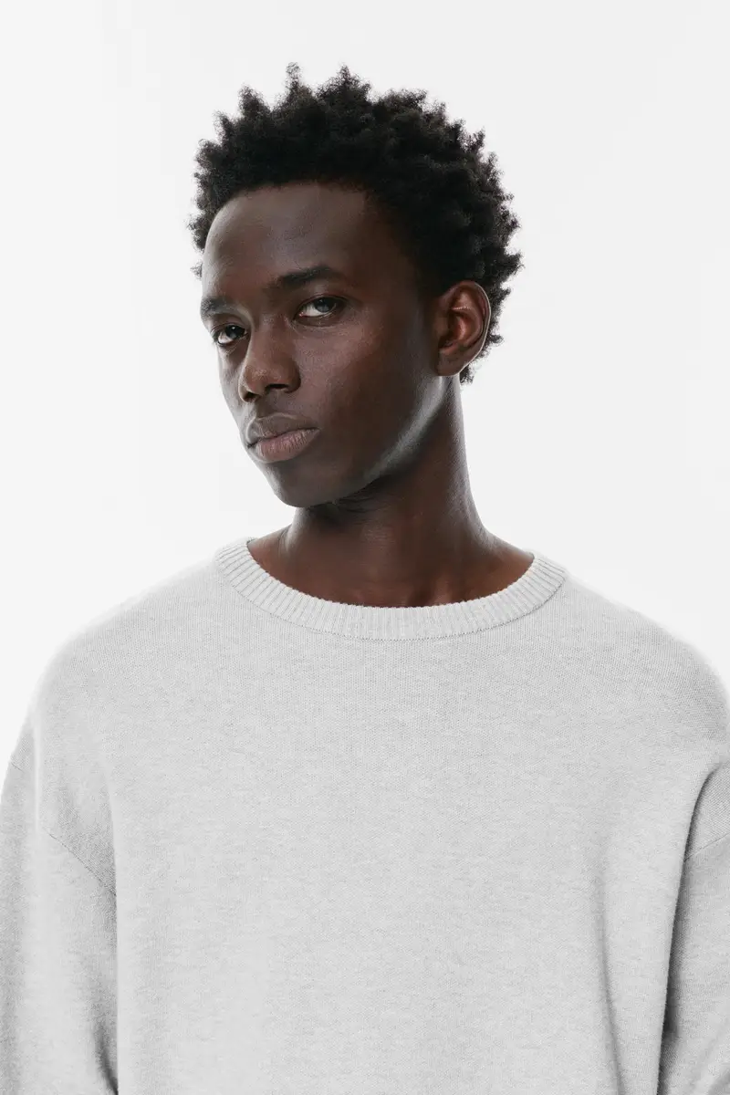 Jersey In Maglia Soft Grigio vigoré miniatura 3