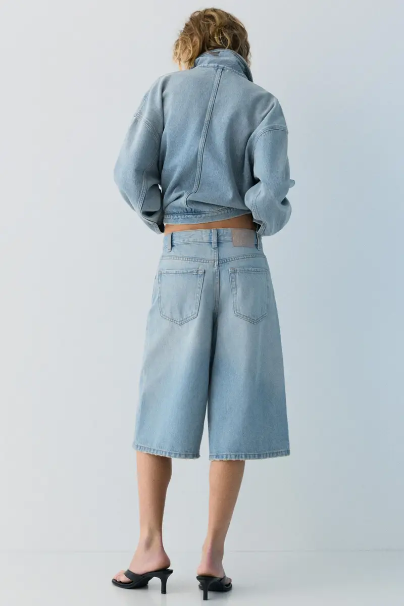 Jorts A Vita Bassa Azzurro chiaro