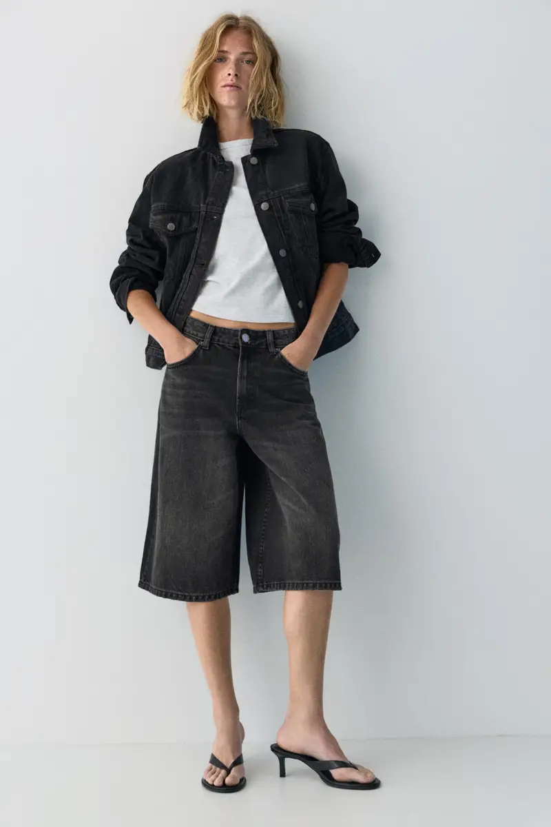 Jorts Vita Bassa Nero miniatura 2