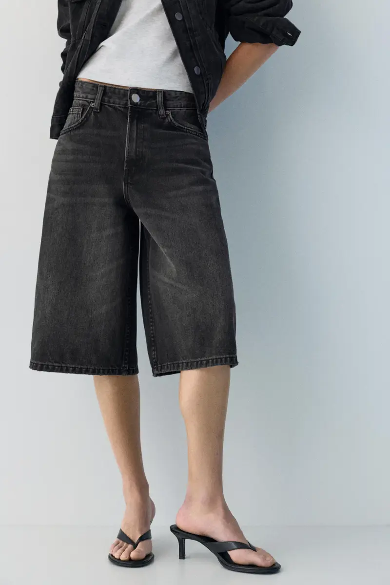 Jorts Vita Bassa Nero miniatura 3