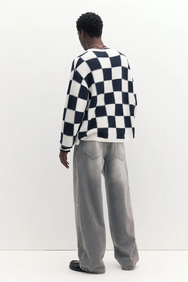 Maglia A Quadri Stwd Bianco rotto miniatura 3