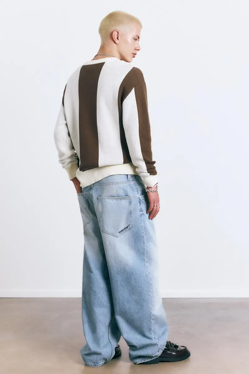 Maglia A Righe Stwd Bianco rotto miniatura 3