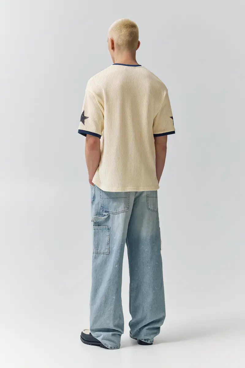 Maglia Manica Corta Grafica Bianco rotto miniatura 3