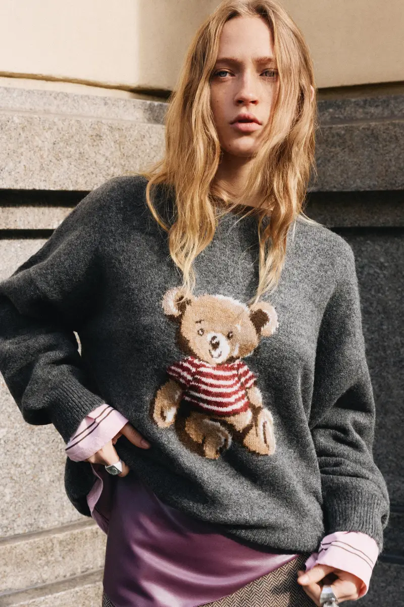 Maglia Orsetto Grigio antracite