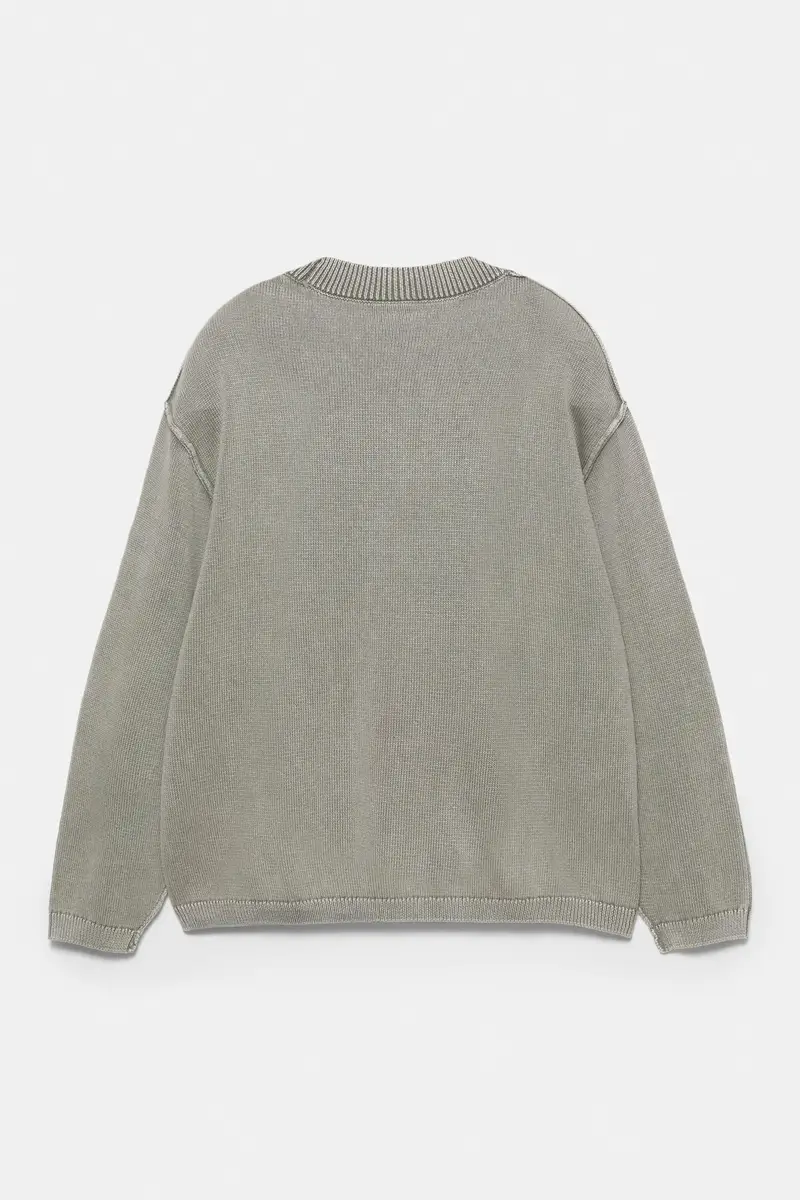 Maglia Ricamata Stwd Studio Nero lavato miniatura 2