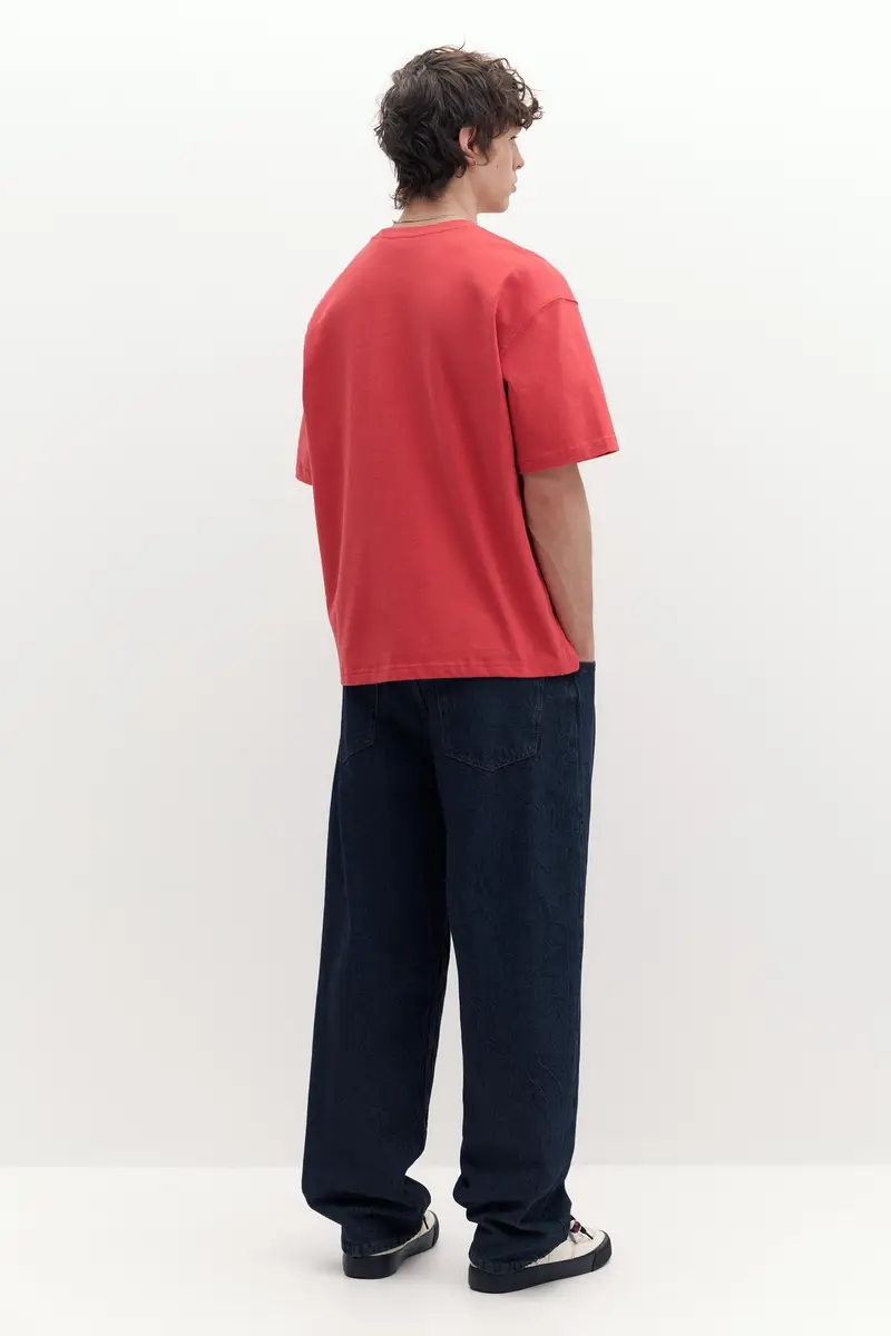 Maglietta A Maniche Corte Premium Rosso miniatura 2