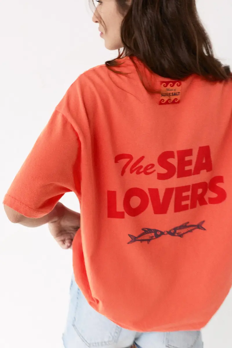 Maglietta Arancione Con Pesci miniatura 3