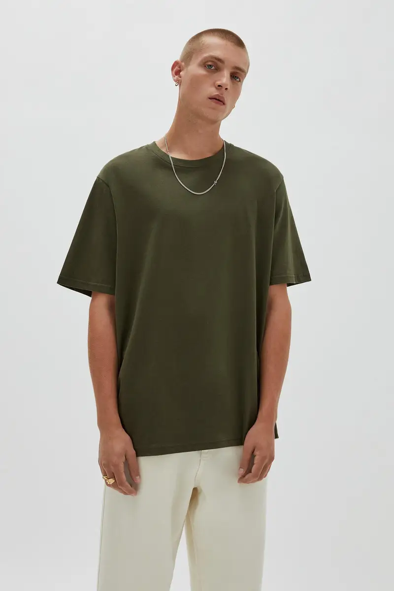 Maglietta Basic Kaki