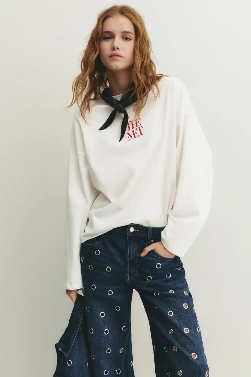 Maglietta Bianca The Met Ghiaccio miniatura 2