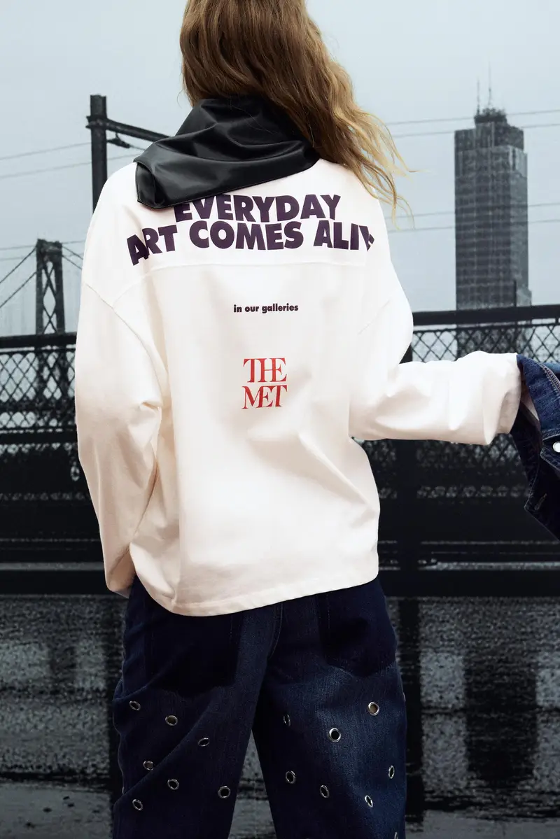Maglietta Bianca The Met Ghiaccio