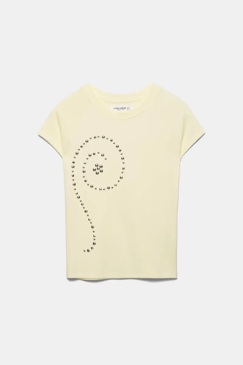 Maglietta Borchie Giallo