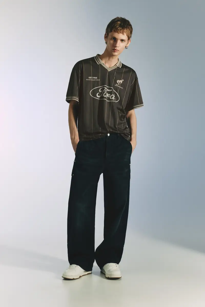 Maglietta Da Calcio Ford Blu marino miniatura 3