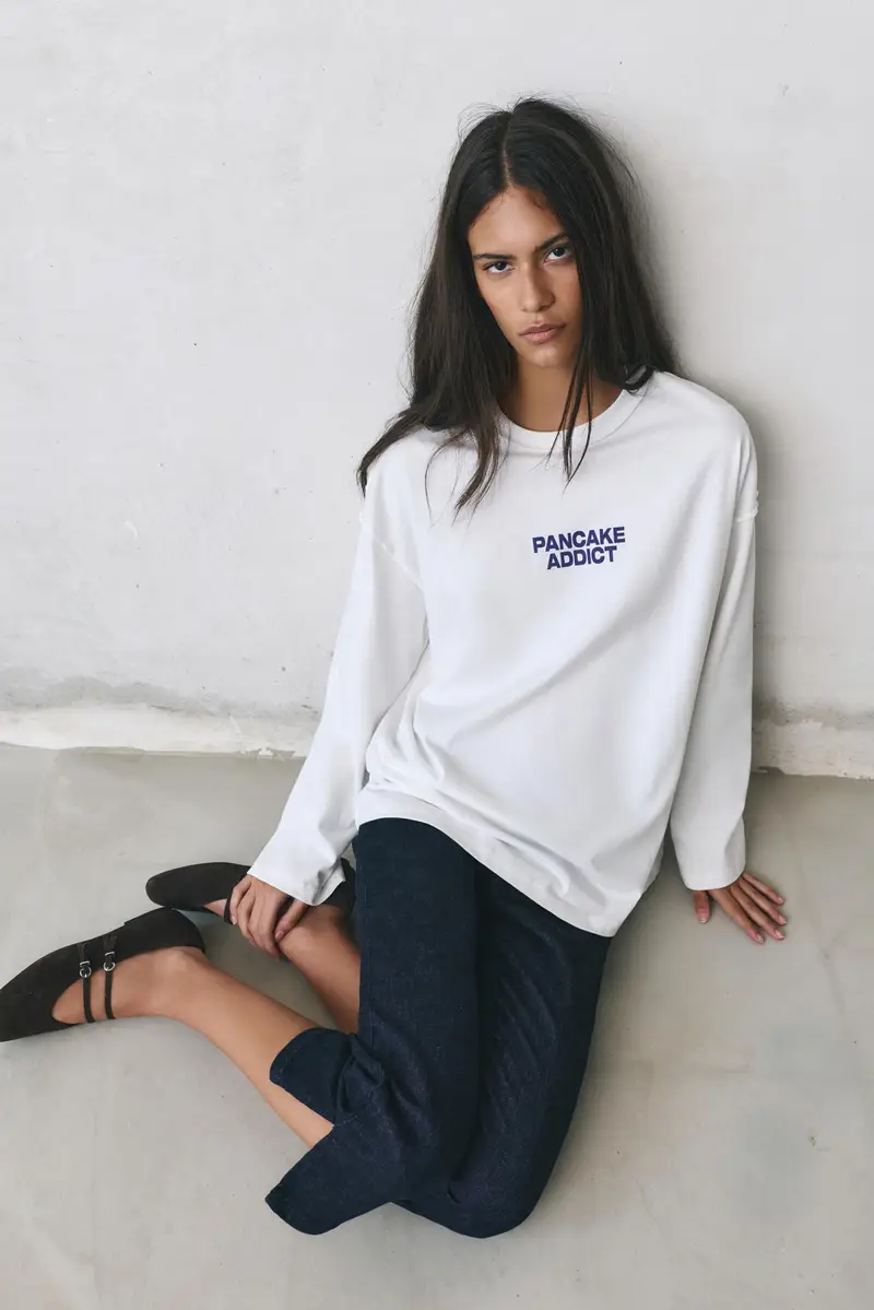 Maglietta Grafica Pancake Ghiaccio