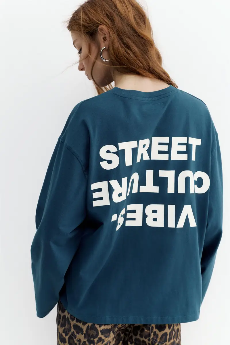 Maglietta Grafica Street Culture Petrolio miniatura 3