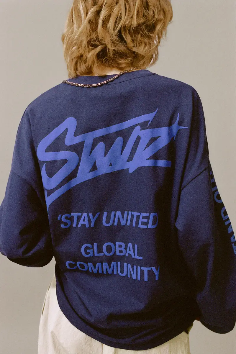 Maglietta Grafica Stwd Blu marino miniatura 2