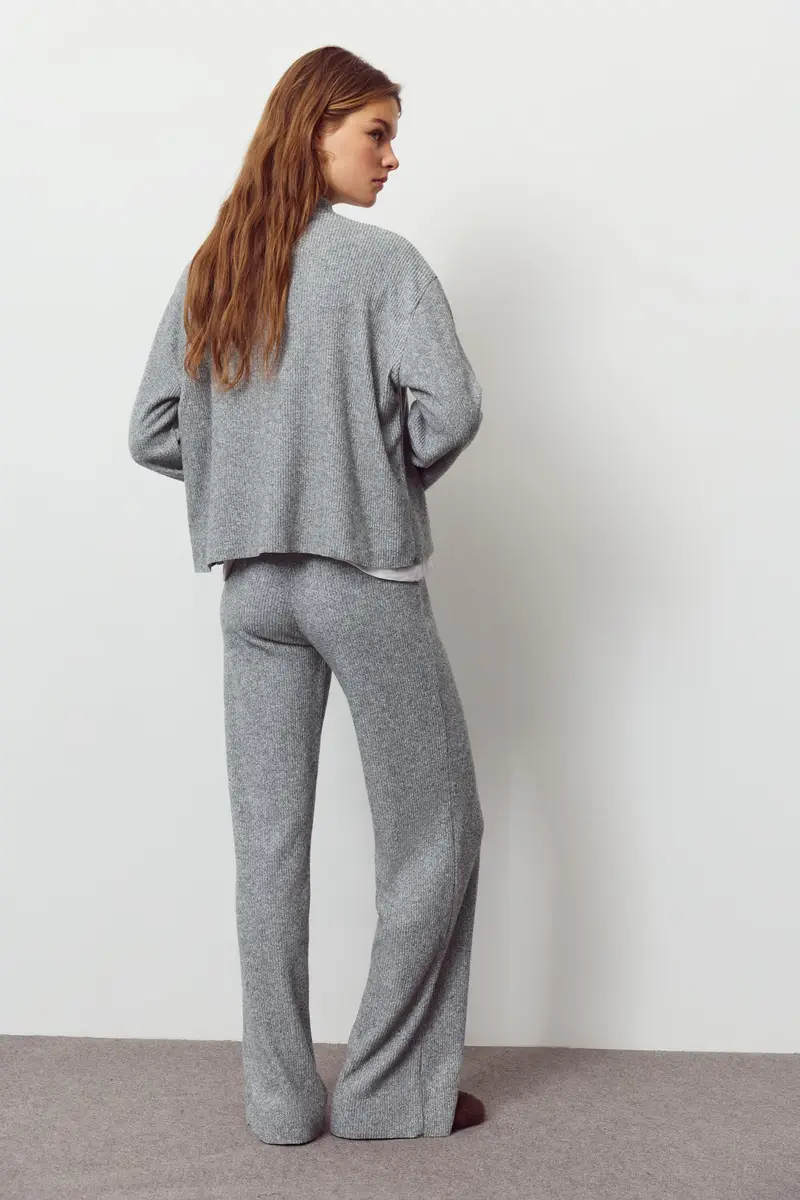 Maglietta In Maglia Soft Grigio miniatura 2