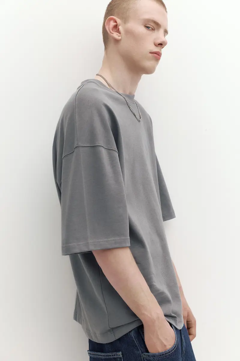 Maglietta Loose Fit Grigio