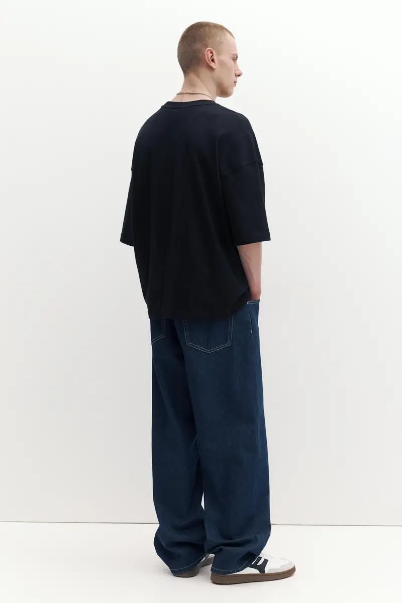 Maglietta Loose Fit Nero miniatura 3