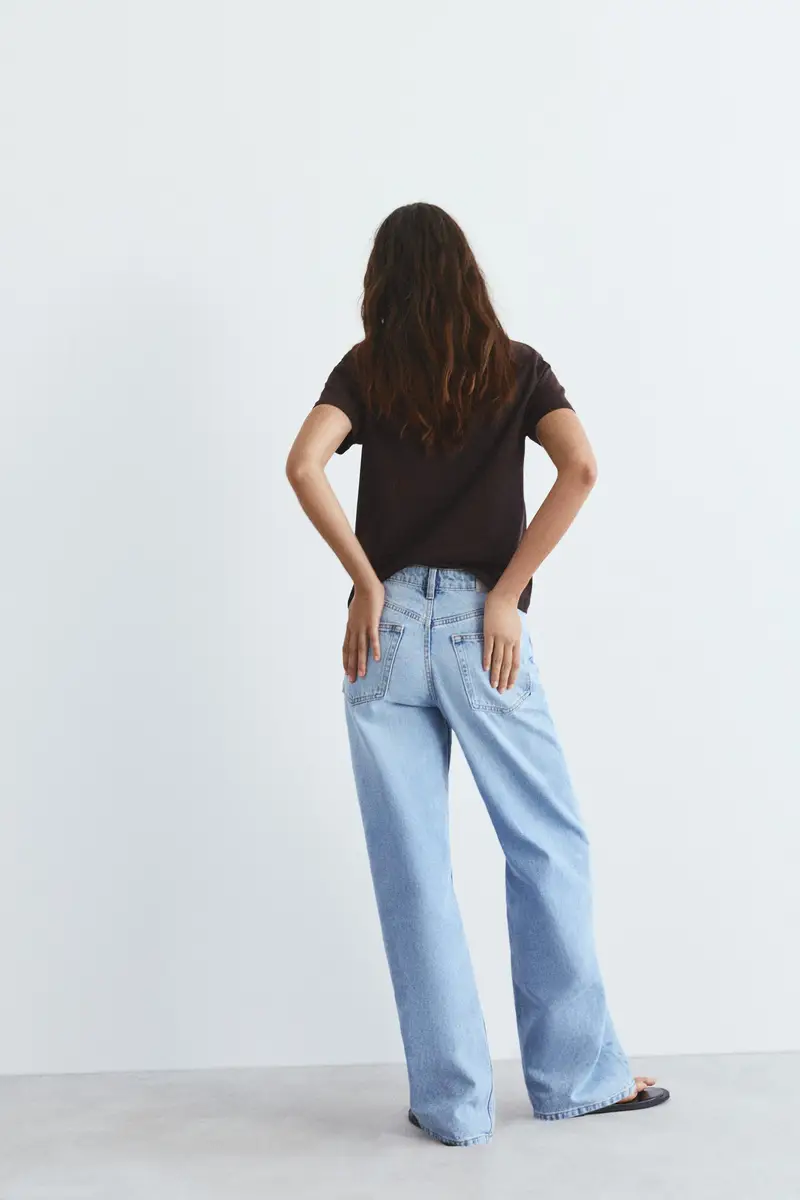 Maglietta Maniche Corte 100% Cotone Marrone miniatura 2