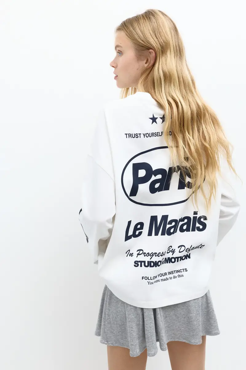 Maglietta Maniche Lunghe Con Grafica Ghiaccio miniatura 2