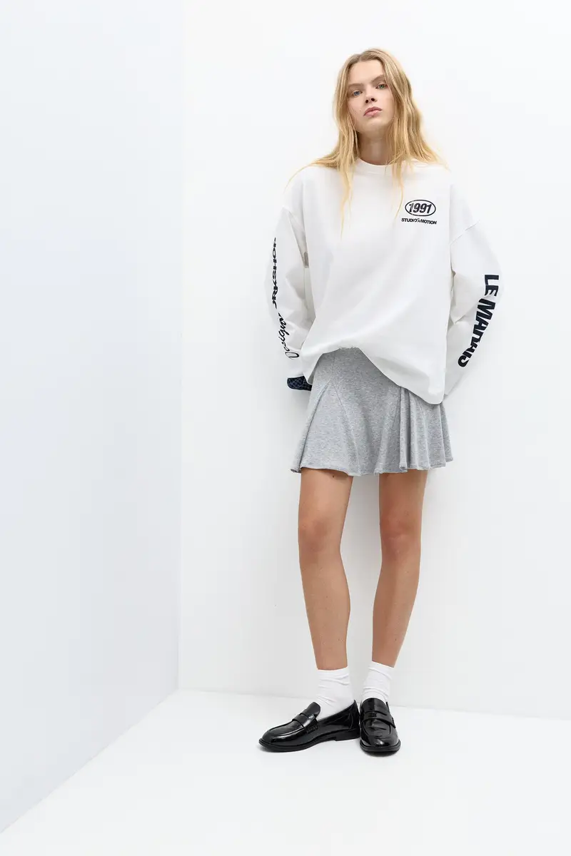 Maglietta Maniche Lunghe Con Grafica Ghiaccio miniatura 3