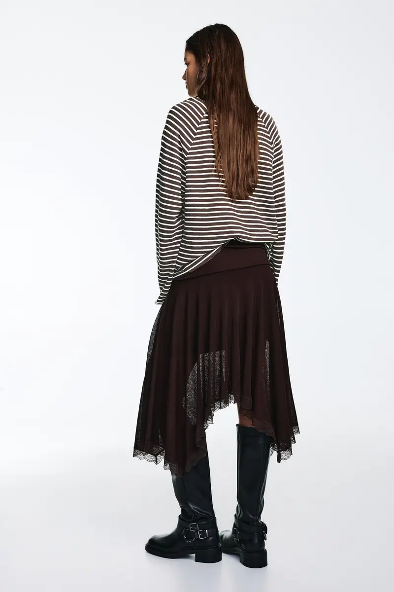 Maglietta Maniche Lunghe Raglan A righe miniatura 2