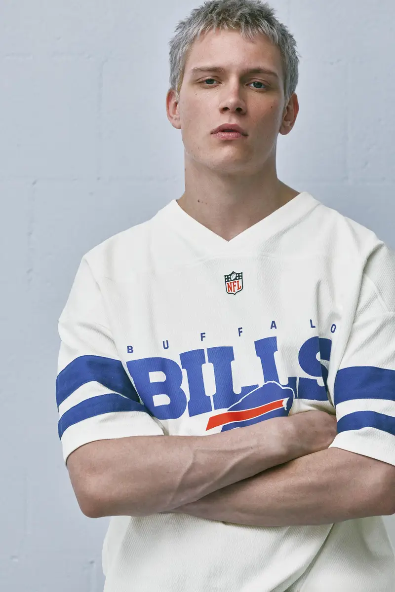 Maglietta Nfl Bills Bianco rotto miniatura 3