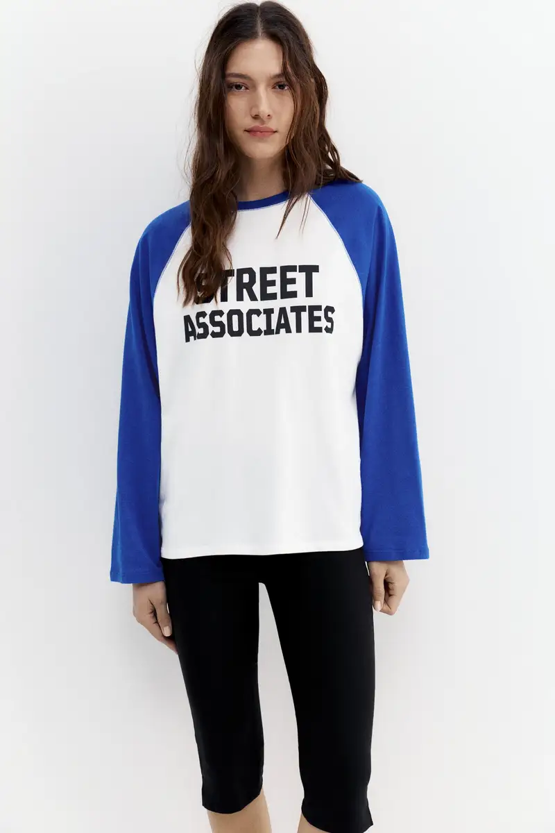 Maglietta Raglan Grafica Ghiaccio miniatura 2