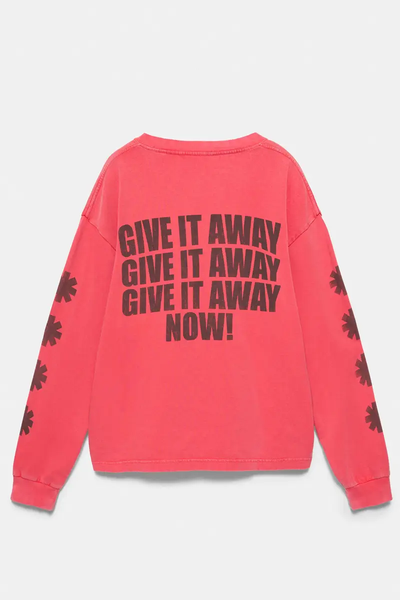 Maglietta Rossa Red Hot Chili Peppers Lampone miniatura 3