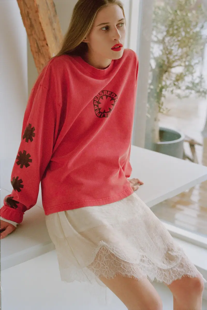 Maglietta Rossa Red Hot Chili Peppers Lampone